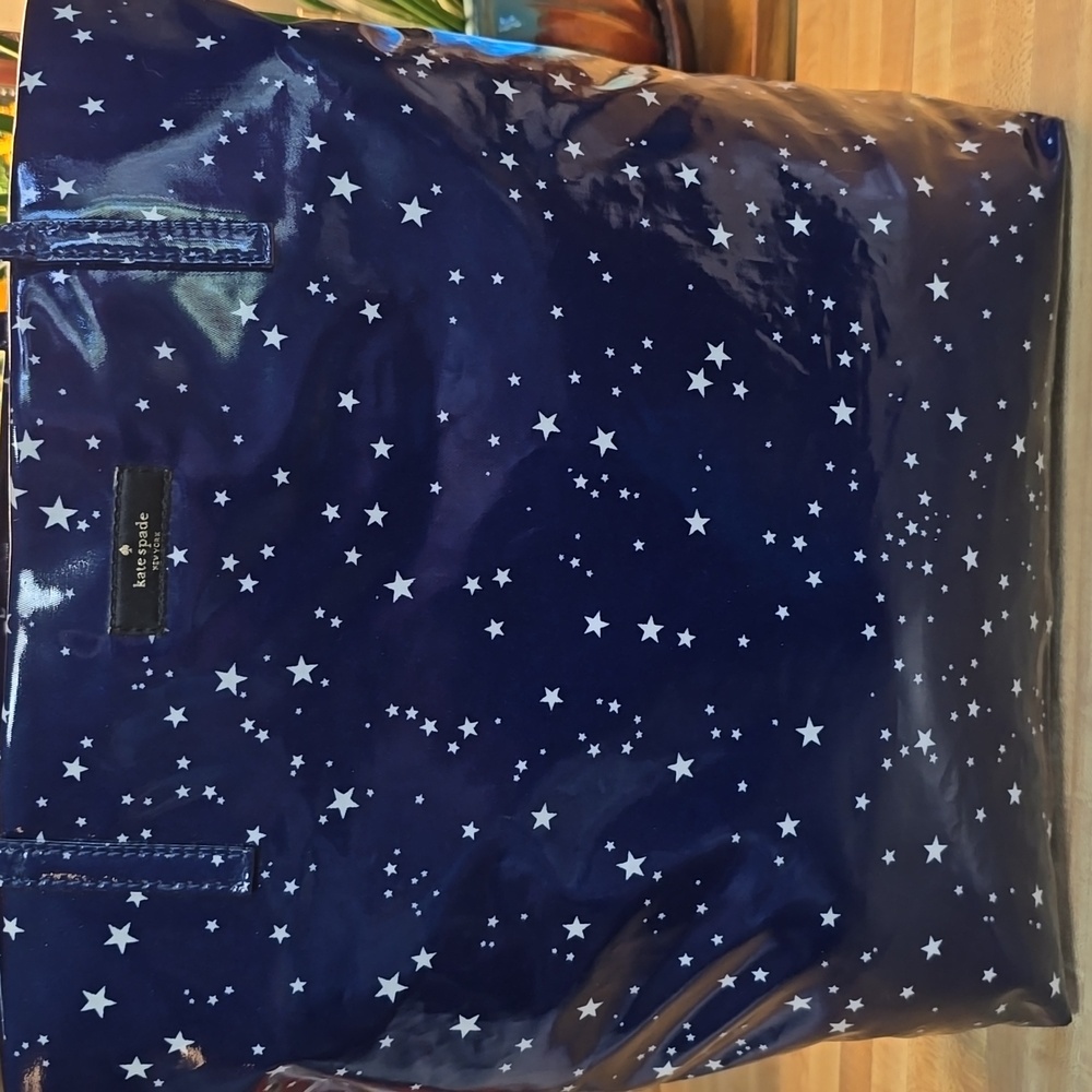 Kate Spade Blue Starry Tote Bag